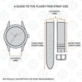 Load image into Gallery viewer, The Flaxby FKM Rubber Watch Strap - Blue
