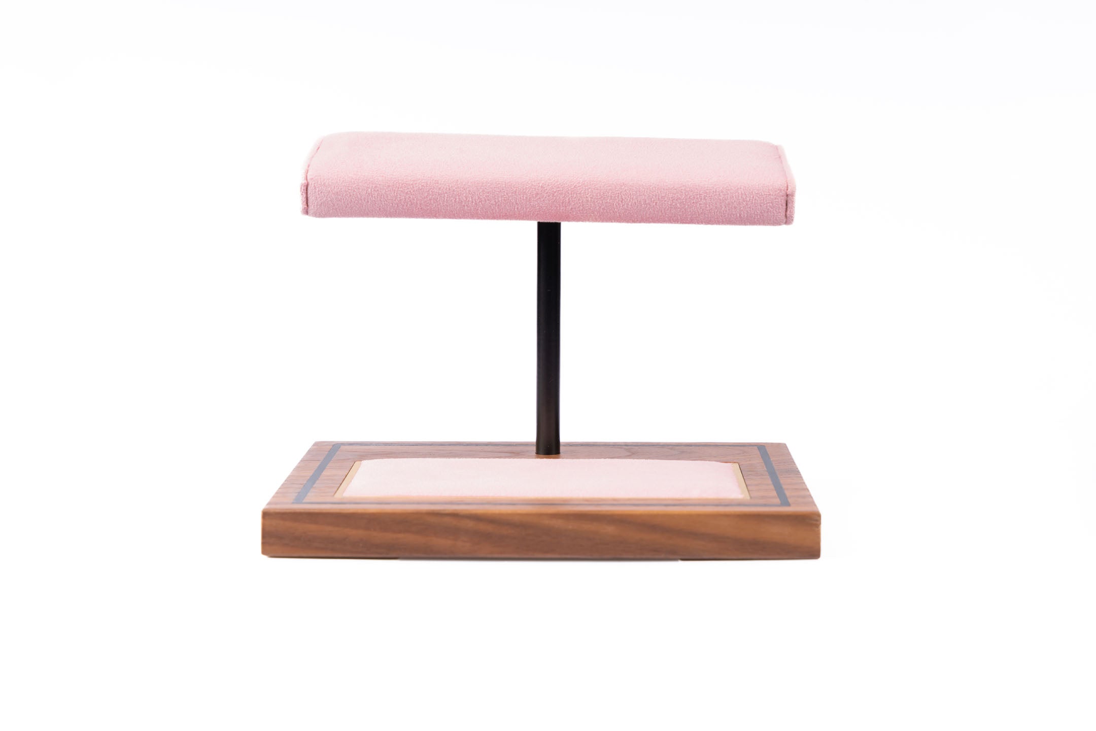 The Foxton Watch Stand - Rose Pink & American Black Walnut