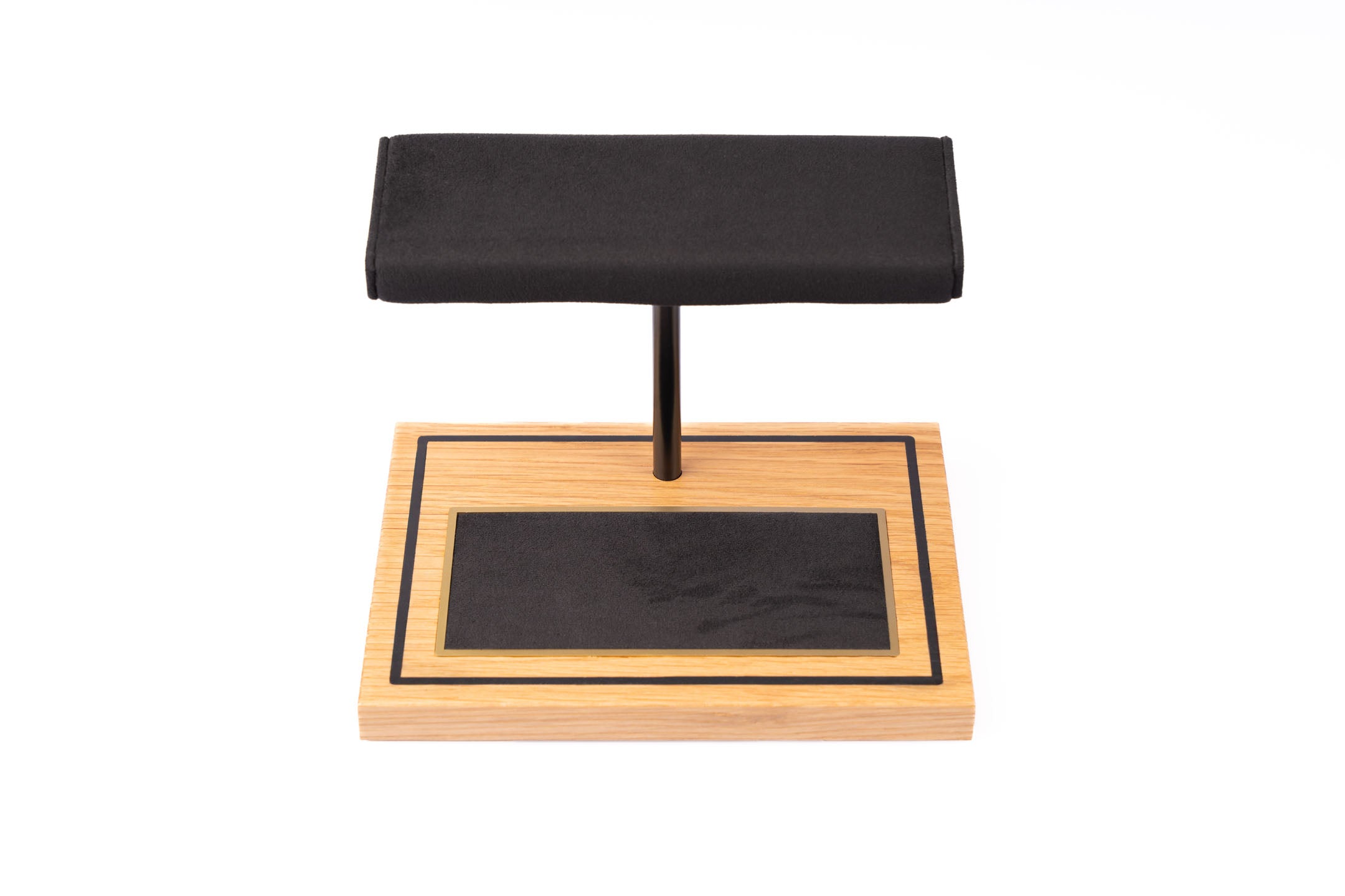 The Foxton Watch Stand - Charbon Black & American White Oak