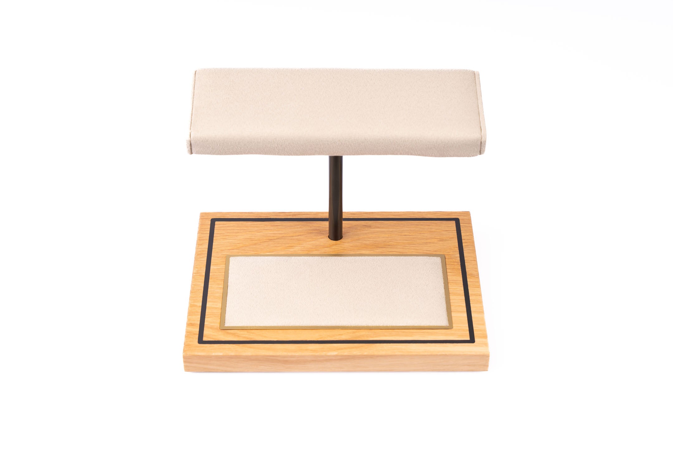 The Foxton Watch Stand - Stone Grey & American White Oak