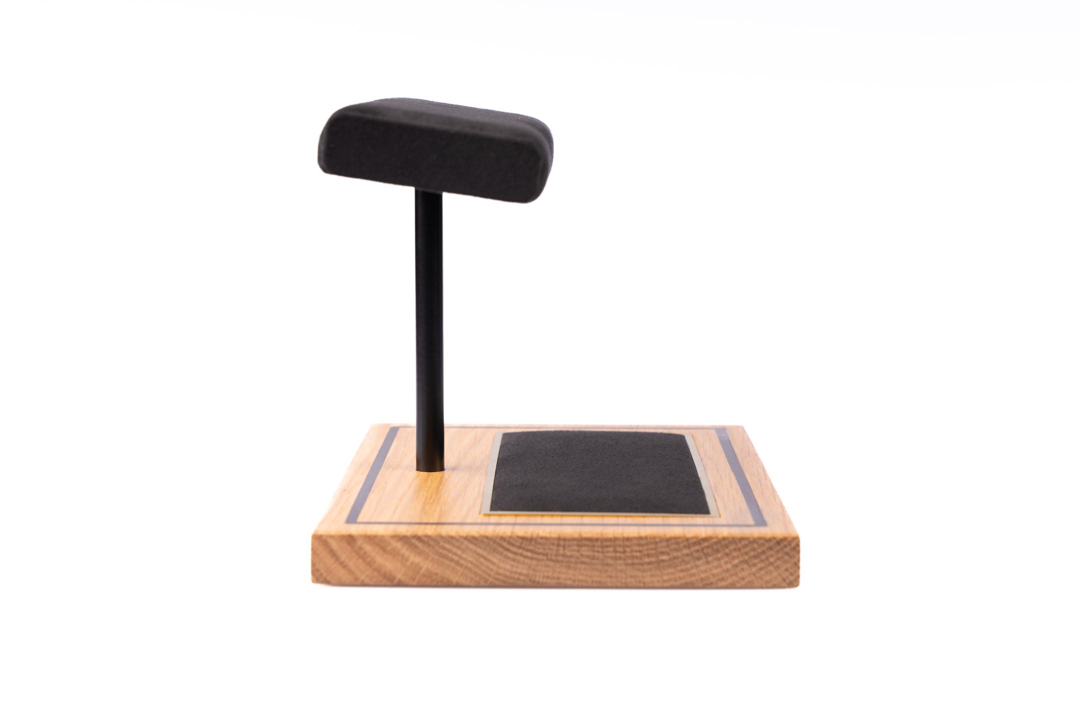 The Foxton Watch Stand - Charbon Black & American White Oak