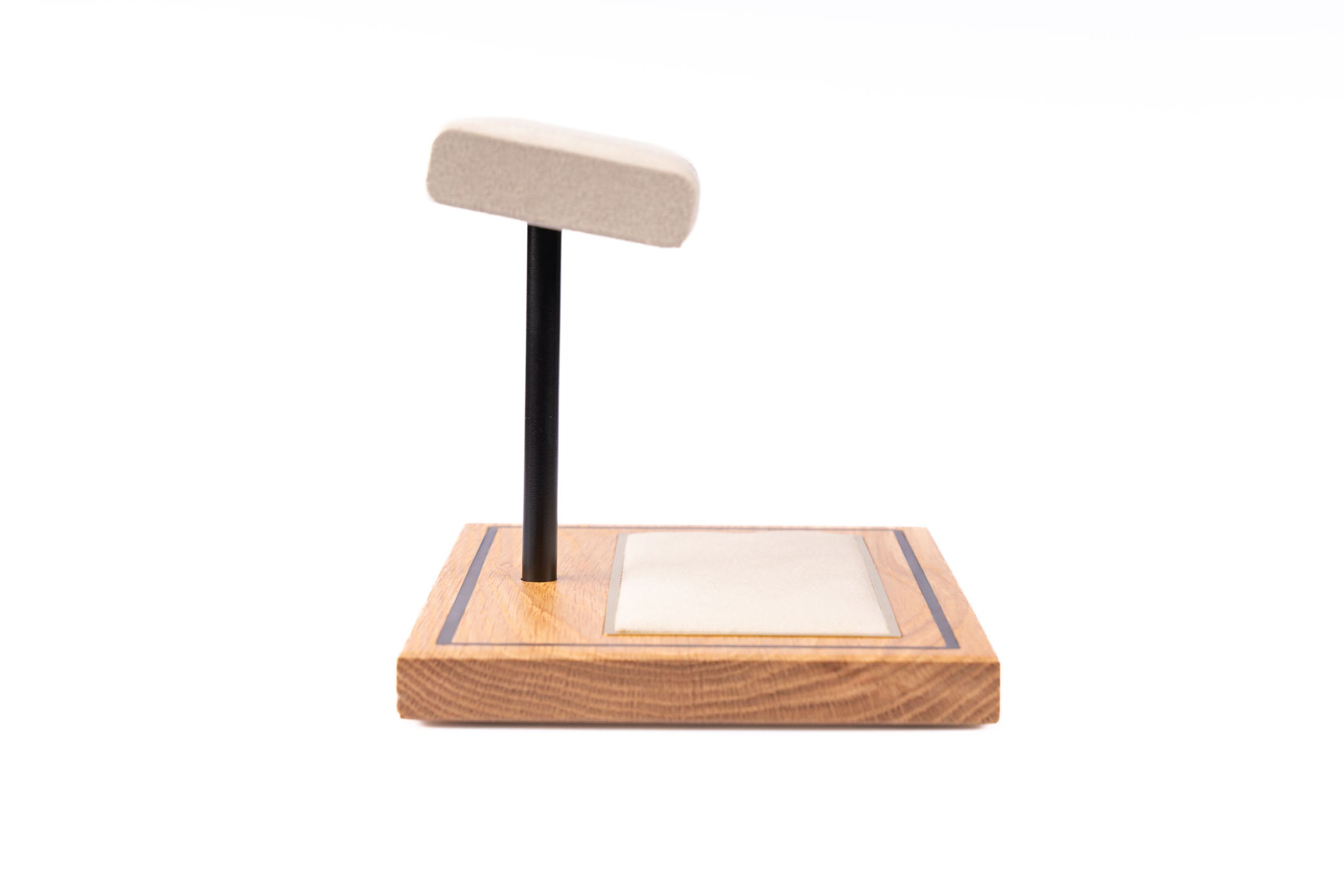 The Foxton Watch Stand - Stone Grey & American White Oak