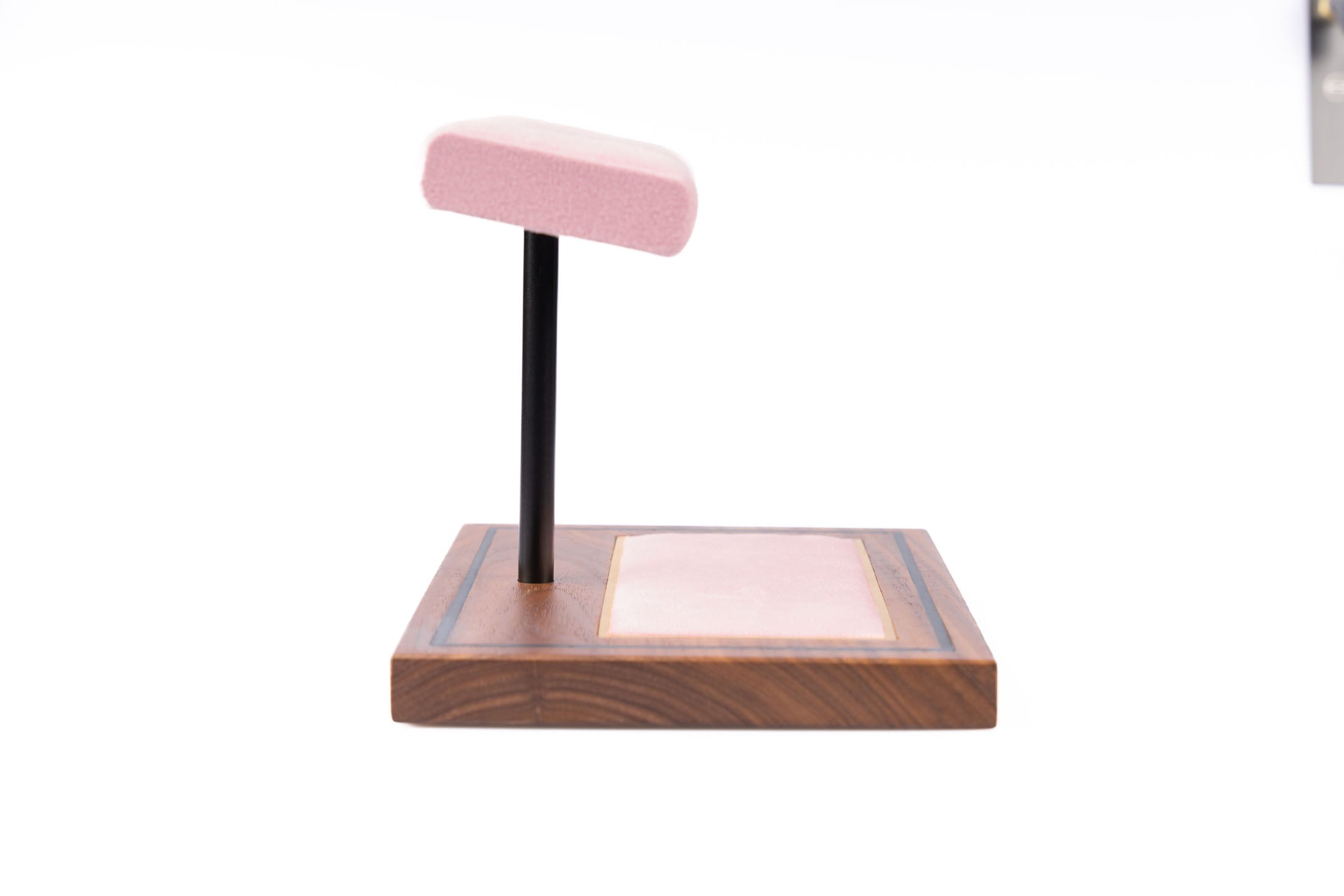 The Foxton Watch Stand - Rose Pink & American Black Walnut