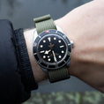 Load image into Gallery viewer, The Ryedale Ribbed Nylon Watch Strap - Army Green
