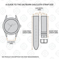 Load image into Gallery viewer, The Saltburn Sailcloth Watch Strap - Khaki / Black
