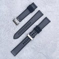 Load image into Gallery viewer, The Saltburn Sailcloth Watch Strap - Grey / Black
